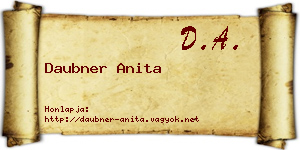 Daubner Anita névjegykártya